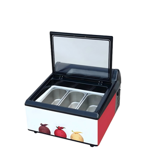 Artaus Factory Présentoir de crème glacée congélateur personnalisé avec boîte à lumière pour Gelato, gâteaux, yaourts et sucettes glacées - Product Image 4