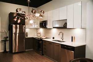 Muebles de Cocina Modernos y Sencillos de Madera Maciza con una Puerta Superior, Colección Completa para Toda la Casa, Directo de Fábrica en Hangzhou - Product Image 6