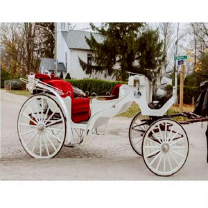 Carruaje de Paseo de Diseño Victoriano, Personalizado en Color, de Cuatro Plazas, Tirado por Caballos, Carruaje Real Victoria - Product Image 1