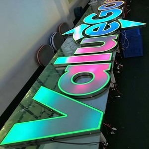 Lettres RGB à Effet Dynamique Résistantes aux Intempéries, Panneau Publicitaire Programmable, Logo LED RGB, Signalétique LED Extérieure - Product Image 4