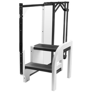 قوي من سبائك الألومنيوم بخطوتين سلم قابل للطي تخزين المطبخ موفر للمساحة يزيد من التضمين غير المرئي للأجهزة الوظيفية لـ - Product Image 1