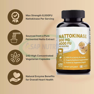 Ausreson <span class=keywords><strong>Nattokinase</strong></span> materia prima Natto estratto di massa OEM integratore 100mg liposomiale nattokinasi capsule - Product Image 2