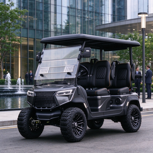 Carrito de Golf Eléctrico Elevado de 4 Plazas, Batería de Litio de 48V 105Ah, Buggy de Golf Todoterreno con Parabrisas - Product Image 1