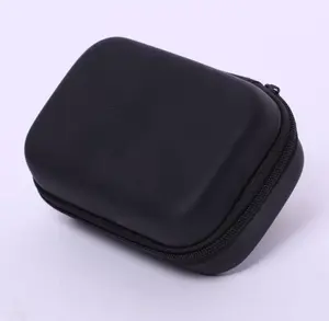 Round Pocket Earbud Travel Carrying Case Smartphone Headset Storage Bags Hard EVA Headphone Box