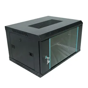 Factory design 6u Wall Type Dustproof Network Cabinet Outdoor metal server rack For Computer TV Station