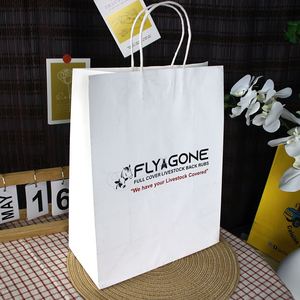 Bolsas de Papel Kraft Marrón Reciclado para Llevar Comida de Restaurante, Café y Comida para Llevar, Bolsas de Embalaje para Compras, Impresión Personalizada - Product Image 1