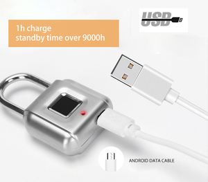 Mini chống trộm an toàn không dây không thấm nước ứng dụng ngoài trời Keyless điện tử thông minh vân tay ổ khóa hành lý khóa - Product Image 4