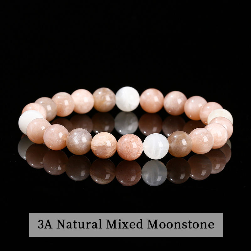 AAA Natural Mixed Moonstone Bracelet