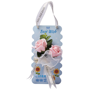 Tarjeta <span class=keywords><strong>de</strong></span> Felicitación con Flores Eternas Hechas a Mano para el Día <span class=keywords><strong>de</strong></span> la Madre, Impresas con UV, Papel Zhejiang, DIY - Product Image 1