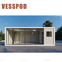 Casa contenedor portátil 20FT/40FT Estructura de acero modular prefabricada Hogar Instalación rápida Diseño duradero para dormitorios-Económico