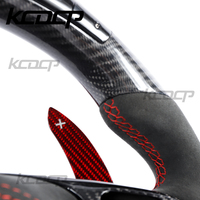 Volant en fibre de carbone personnalisé adapté aux modèles Benz W205 C260 C300 W204 GLA GLC E63 S63 G500 GLE GLS G65 GT C200 avec éclairage LED