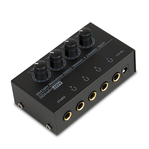 Ha400 siêu nhỏ gọn 4 kênh Tai nghe âm thanh stereo amp microamp khuếch đại EU US UK Bộ chuyển đổi ha400 Stereo Tai nghe khuếch đại - Product Image 2