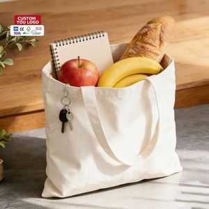 Custom Organic Cotton Canvas Tote <b>Bag</b> Promotional Eco Friendly Recycle Shopping <b>Bag</b> for Grocery - Product Image 1