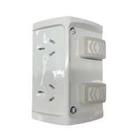 Saklar Dinding Listrik Clipsal Standar Australia Desain Baru ABS 10A 2 Outlet 3 Gang