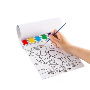 Vendita calda acqua libro magico e portatile tasca acqua colore bambino disegno libri con gouache per la scuola materna bambini