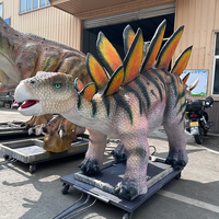 Modèle de dinosaure animatronique réaliste grandeur nature en métal pour une utilisation en intérieur/extérieur dans les centres commerciaux et les parcs d'aventure