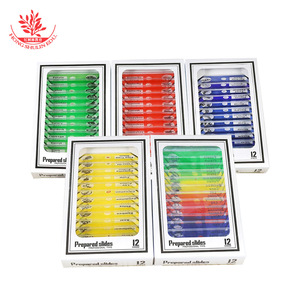 Portaobjetos de plástico para microscopio, 12 portaobjetos/caja, material delgado, alta transmisión de luz, células transparentes, no rayan las manos. - Product Image 2