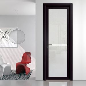 <span class=keywords><strong>Porte</strong></span> battante moderne à double vitrage avec <span class=keywords><strong>cadre</strong></span> en aluminium, isolation phonique, pour entrée de salon intérieur - Product Image 5