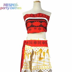 Costume de princesse Vaiana Moana pour adultes HESPER pour fête d'Halloween avec collier, cosplay gothique victorien pour enfants et adultes - Product Image 2