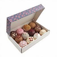 Boîtes d'emballage pour gâteaux et donuts pour pâtisserie, avec logo personnalisé, boîtes en papier pour muffins, biscuits, emballages alimentaires, bonbons, boîtes à collation, OEM