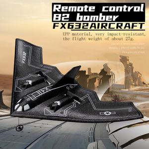 Bombardero Fx632 <span class=keywords><strong>B2</strong></span>, controles remotos de 2 canales, planeador de espuma de ala fija, avión eléctrico resistente a impactos de largo alcance, avión Rc - Product Image 2