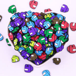 Karikatür karakterler şekil polimer kil sprinslime dilimleri balçık DIY zanaat için Robot tasarım tırnak çocuk oyuncakları Tumblers - Product Image 1