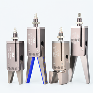 VAC CH1410A แคลมป์จับยึดแบบนิวแมติกขนาดเล็กพร้อมเซ็นเซอร์แม่เหล็ก นิ้วยางซิลิโคนสำหรับแขนหุ่นยนต์อุตสาหกรรมอัตโนมัติ - Product Image 1