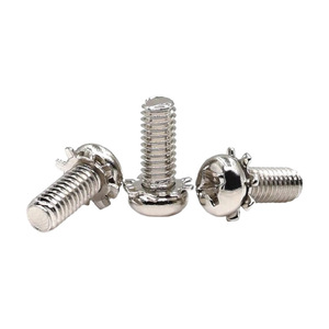 Chất lượng cao thép carbon bên ngoài răng khóa máy giặt #6-32 #8-32 Pan đầu non-Slip chéo kết hợp Máy Vít - Product Image 6