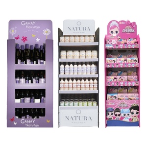 For Durable Custom Retail Corrugated Cardboard Floor <b>Display</b> Rack for Advertising and Toy for Showcase Premium Stand - Product Image 1