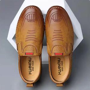 Scarpe in pelle per uomo nuova moda Texture cucitura <span class=keywords><strong>auto</strong></span> fagiolo antiscivolo Business morbido fondo guida - Product Image 6