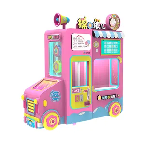 Prosky Factory Direct Earn Money Commercial Kids Automatic Sugar Cotton Candy Vending Machine Cotton Candy Robot For Sell