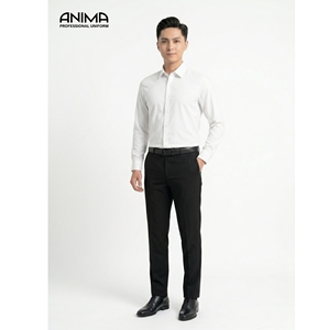 Chemise habillée pour homme de qualité supérieure, 50% bambou, 50% microfibre, écologique, lisse, respirante, style décontracté chic, pour le bureau - Product Image 1