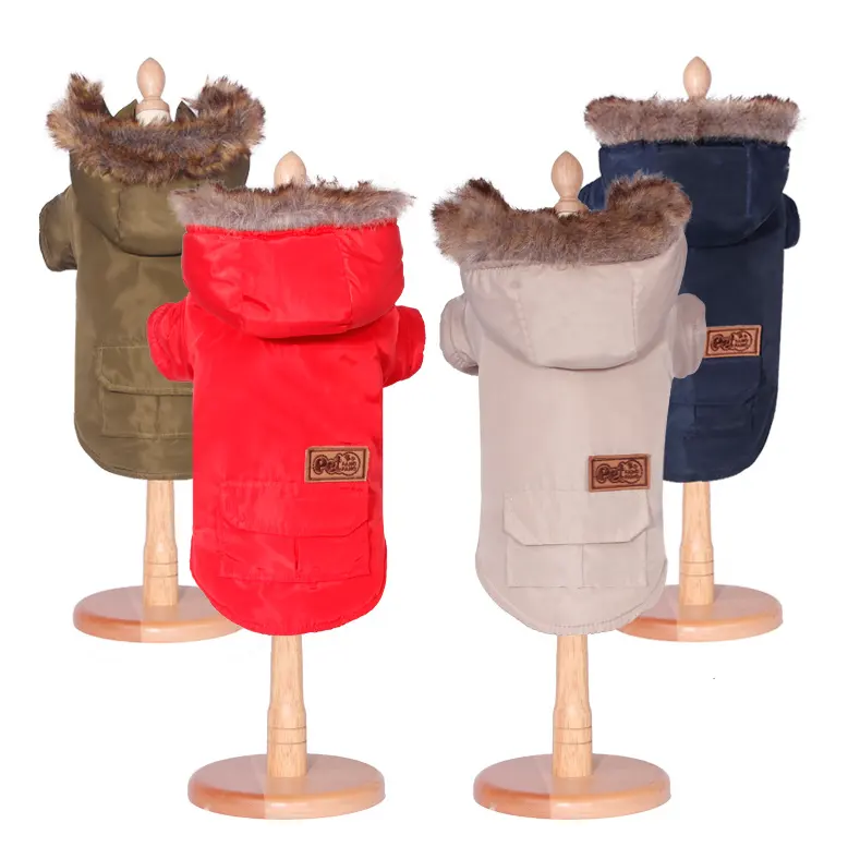Dogs clothes wholesale Puppy Dog Clothing Wadded Jacket Pet Dog Clothes Coat Winter Warm Thicken Outerwear