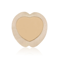 Vendaje de espuma de silicona con/sin borde 4 "x 4", vendaje adhesivo altamente absorbente para heridas, almohadillas cortables para el cuidado de heridas