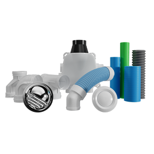 Cuộc sống lâu dài 75 mét PE Ống Dễ dàng cài đặt linh hoạt sóng dưới đây ống HVAC hệ thống một phần-Ống dẫn không khí hệ thống thông gió ống dẫn - Product Image 3