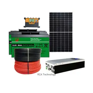 Güneş sistemi 700w 1000 w 1200w enerji kapalı ızgara güç Gerador DC AC 1000 Watt hibrid 110v 220v ev için güneş jeneratör ev