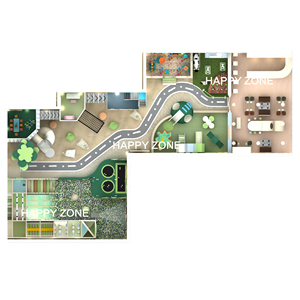Área de Juegos Interior con Temática Forestal Certificada por AS/TUV/<span class=keywords><strong>EC</strong></span>/<span class=keywords><strong>CE</strong></span>/ASTM para Niños Pequeños con Juego de Juegos Suaves, Arenero, Tobogán, Piscina de Pelotas y Trampolín - Product Image 6