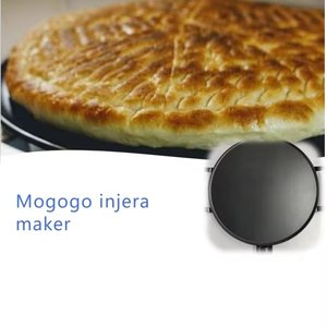 Household Multifunctional Mogogo Injera Non-stick 1700W Thermostat Egg Fry Grill Cooking Cake Pancake Pizza Baking <b>Pan</b> - Product Image 4
