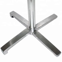 Pieds de table pliables en alliage d'aluminium - Base de table pliable peu encombrante avec mécanisme de verrouillage pour tables à manger/extérieures/banquets