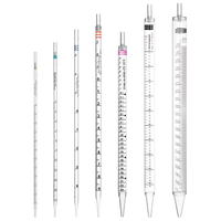 Pipette graduée WEIAI pour culture cellulaire 1/2/5/10/25/50 ml, stérile, emballée individuellement, sans DNase ni RNase, pipette sérologique de laboratoire