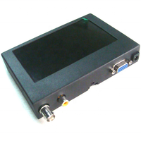 12V-24V 5 Inci Monitor PC Kecil TFT LCD Layar Komputer Mini Cangkang Logam Industri Layar Warna Input Video VGA/BNC/AV