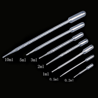 Usine en gros 0.2/0.5ml Transfert Pipette Polystyrène Micro Pipettes