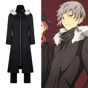 Star's Edge Bungo Stray Dogs Atsushi Nakajima IF Route Cosplay Trench-coat avec col en fourrure - Product Image 1