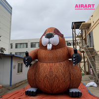 Modèle de castor gonflable géant de 5 m de hauteur, mascotte animale gonflable personnalisée pour événements en plein air et décoration de centres commerciaux