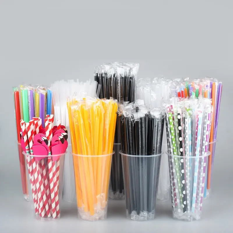 Drinking Straws Disposable Hat Drink Manufacturer Bag Paper Straw Hot Sale New Customized