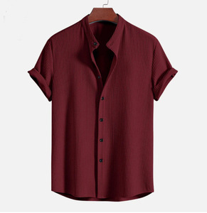 Camiseta de Manga Corta para Hombre, Color Sólido, Nueva Colección de Verano - Product Image 4