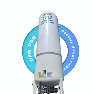 30m3 8bar Industrial Gas Station Used Vertical Stainless Steel Pressure Vessel Cryogenic Liquid Oxygen Tank