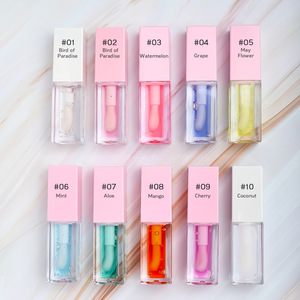 Nhãn Hiệu Riêng <span class=keywords><strong>Lip</strong></span> Tint Dầu Hydrating <span class=keywords><strong>Lip</strong></span> <span class=keywords><strong>Gloss</strong></span> Tinh Dầu Vegan Giữ Ẩm Hồng Plumpling <span class=keywords><strong>Lip</strong></span> Oil - Product Image 1
