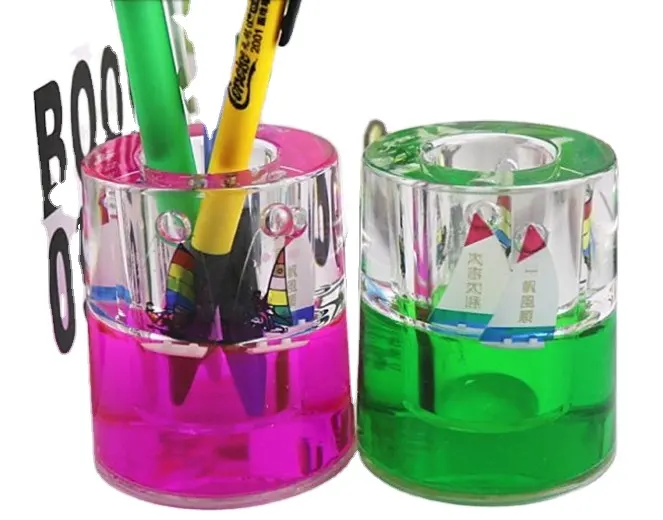Распродажа, пластиковый красочный цилиндрический акриловый держатель для ручек PMMA, органайзер для ручек