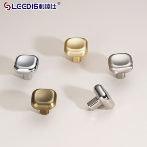 Legdis Cabinet <b>Knobs</b> Square Zinc Alloy Minimalist Wardrobe Drawer Handles Durable - Product Image 1